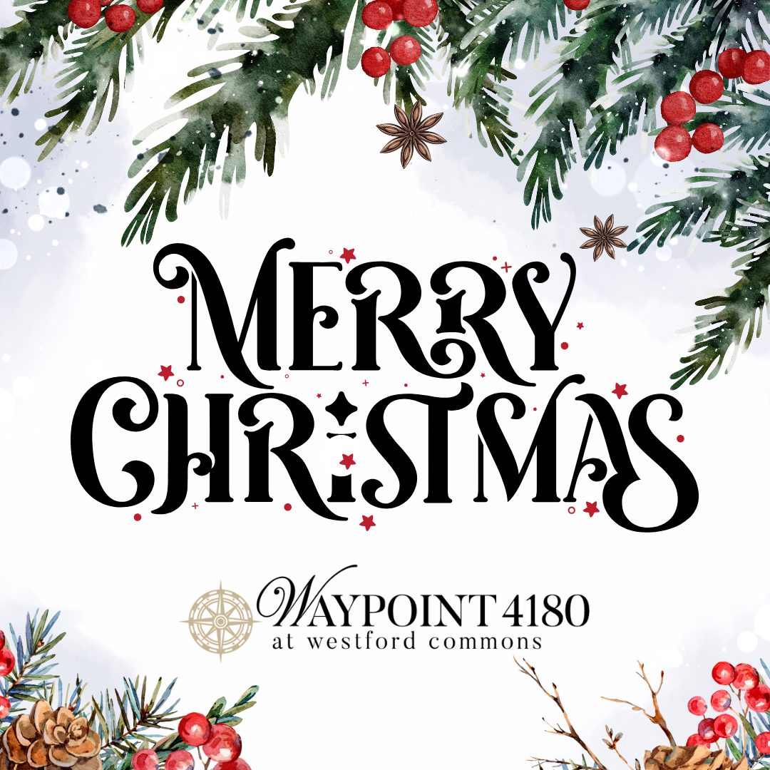 🎄 Merry Christmas from Waypoint 4180! 🎄

Wishing you a holiday season filled with joy, laughter, and cherished moments with loved ones. ✨

Thank you for being part of our community—we can’t wait to celebrate more amazing events with you in the coming year! 🌟

May your Christmas be merry and bright! 🎁
